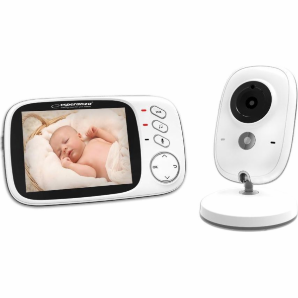Esperanza EHM002 LCD Baby Monitor 3 2  White Elektronická...