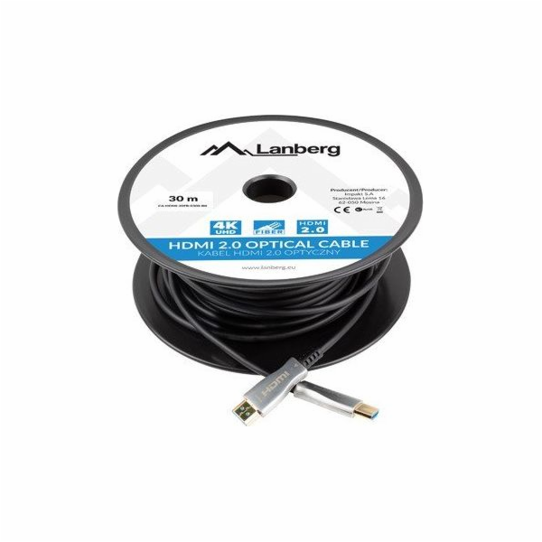 LANBERG Aktivní optický kabel High Speed with Ethernet 2....