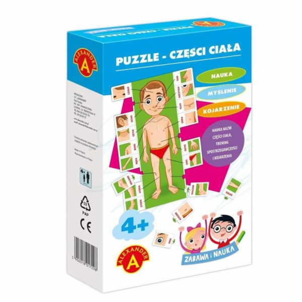 Alexander Puzzle Části těla – Zima a věda (1831)