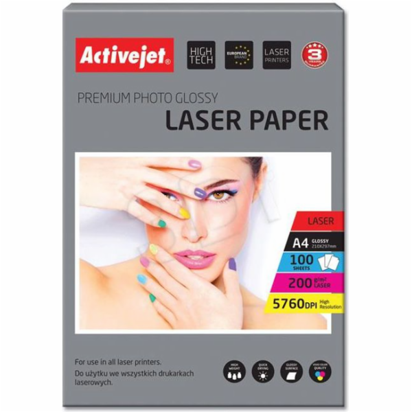 Activejet AP4-200G100L (A4; 100 kopií) lesklý papír