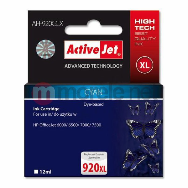 Activejet AH-920CCX HP Printer Ink  Compatible with HP 92...
