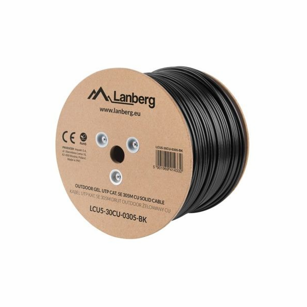 Lanberg Instalační kabel UTP CAT.5E Gel-coated 305m (LCU5...