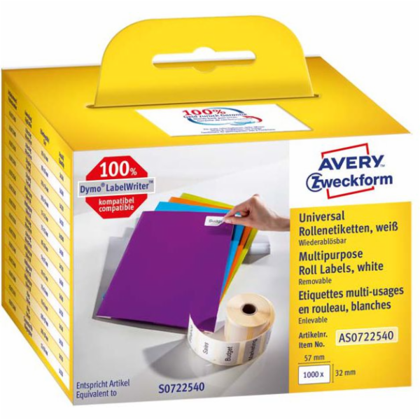 Avery Zweckform ZF UNIVERZÁLNÍ ŠTÍTEK NA ROLU 57X32 1000 ...