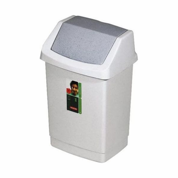 Odpadkový koš Curver, šedý, 15 l, 235 x 235 x 438 mm