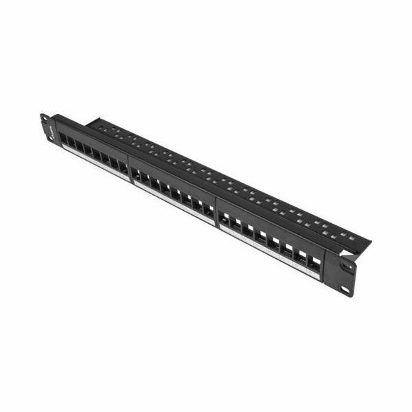 Lanberg Patch panel prázdný 24 portů 1U 19palcový černý p...
