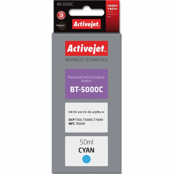 Activejet AB-5000C ink (replacement for Brother BT-5000C;...