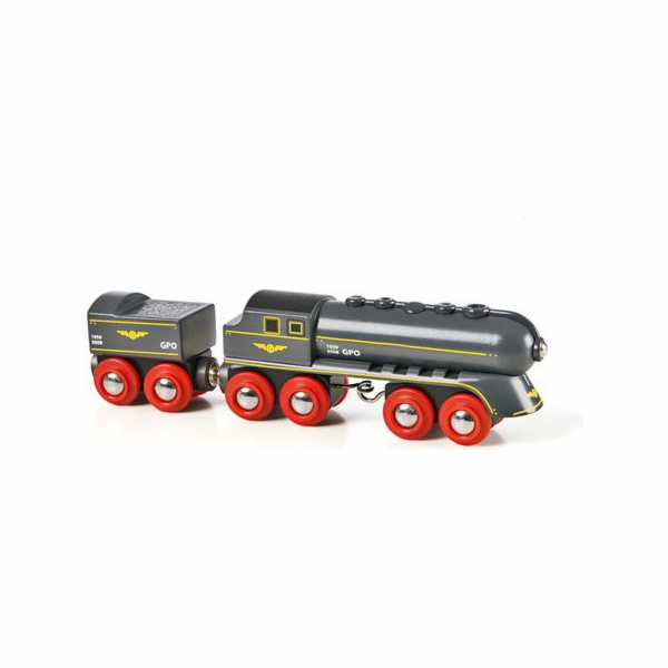 Brio 33697 Rychlý šedý vlak s vagonem