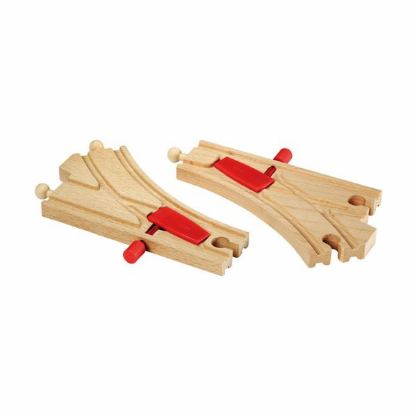 BRIO World Mechanical Switch Pair (L1, M1), železnice