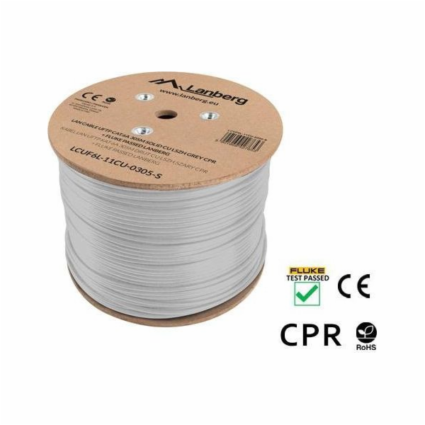 Lanberg kabel Lan kabel UFTP KAT-6A 305M CU LSZH CPR + Fl...