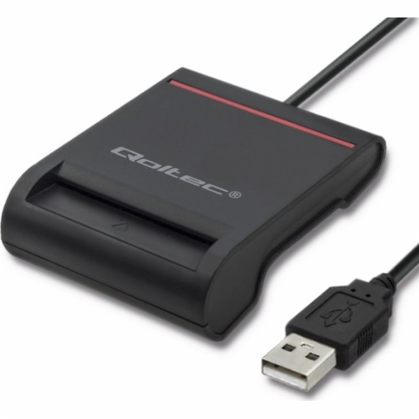 Čtečka ID karet Qoltec Smart Chip (50642)