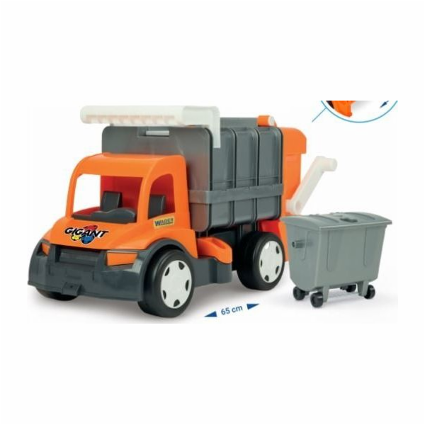 Wader Giant popelářské auto oranžové wader 67016