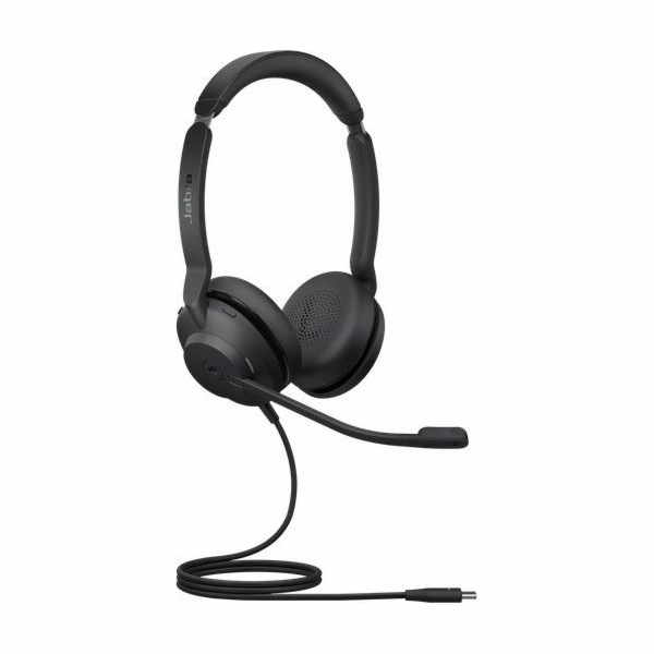 Jabra Evolve2 30/Stereo/USB-C/Drát/Černá