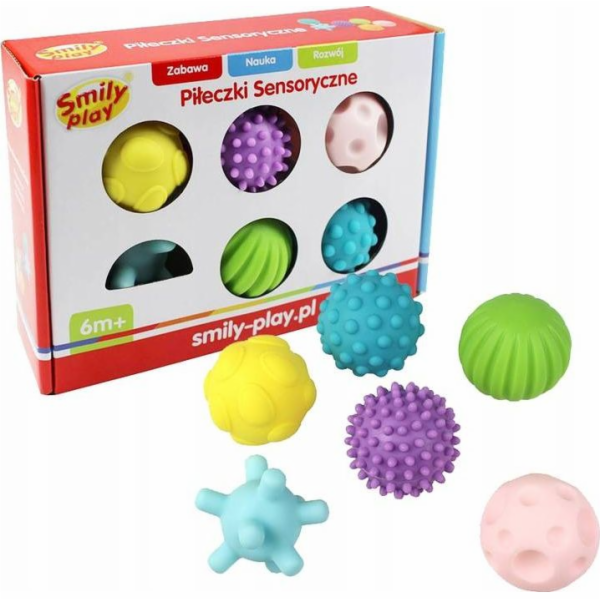 SMILY PRAY SENSORY BALLS 6 ks