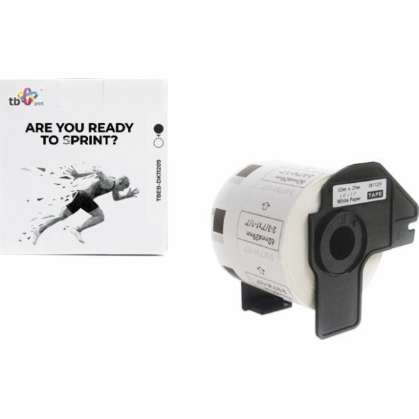 TB Print Labels TBEB-DK11209 Brother Black on White 62x29...