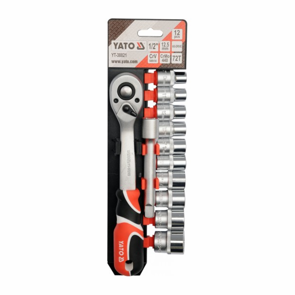 Yato YT-38821 Socket wrench set 12 pc(s)