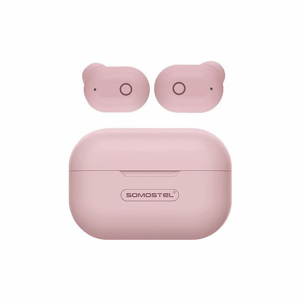 BLUETOOTH HEADPHONES SOMOSTEL EARBUDS PINK J58 TWS