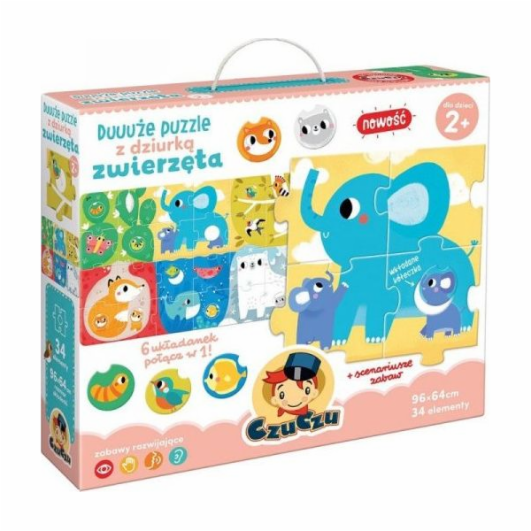Czuczu Velké puzzle s dírou - Zvířátka