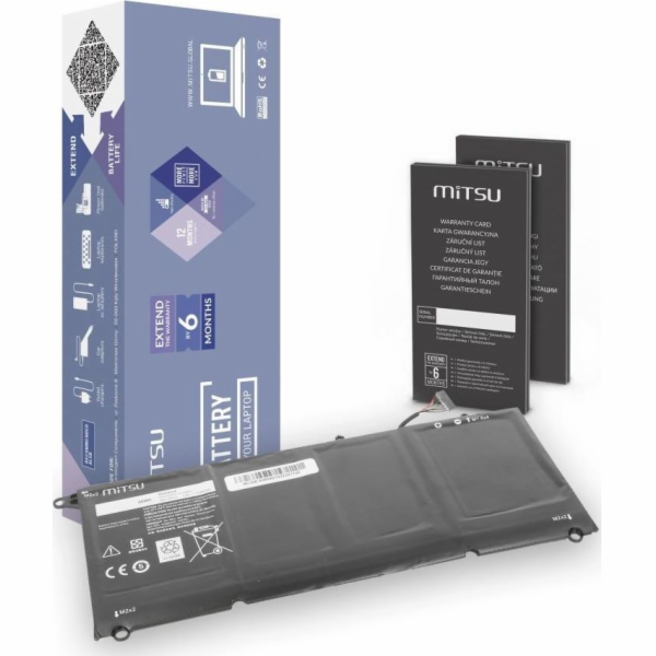 Baterie pro Dell XPS 13 9360 6100 mAh (46 Wh) 7,6V