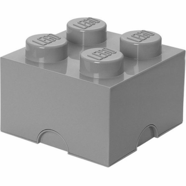 LEGO storage box 4 světle šedý