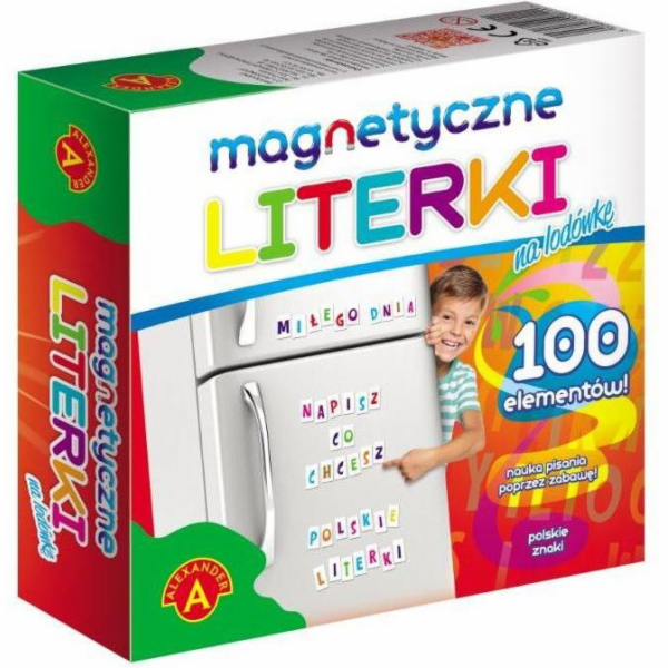 Magnetic letters for the ALEXANDER p8 refrigerator