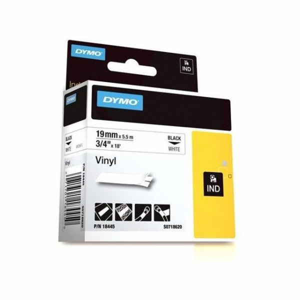 DYMO 19mm RHINO Coloured Vinyl label-making tape D1