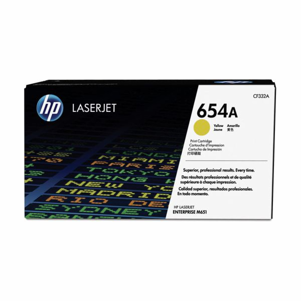HP Toner 654A žlutá