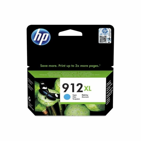 HP 912XL High Yield Cyan Original Ink Cartridge (825 page...
