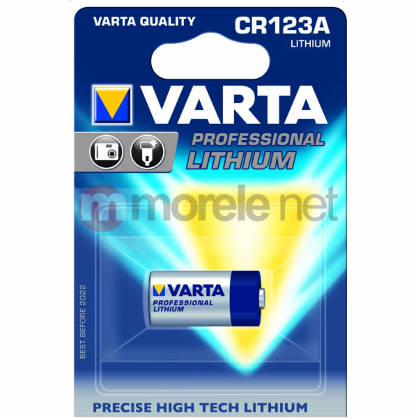Baterie Varta Professional Lithium CR123 1600mAh 1 ks.