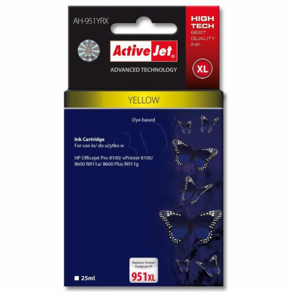 Activejet AH-951YRX HP Printer Ink  Compatible with HP 95...