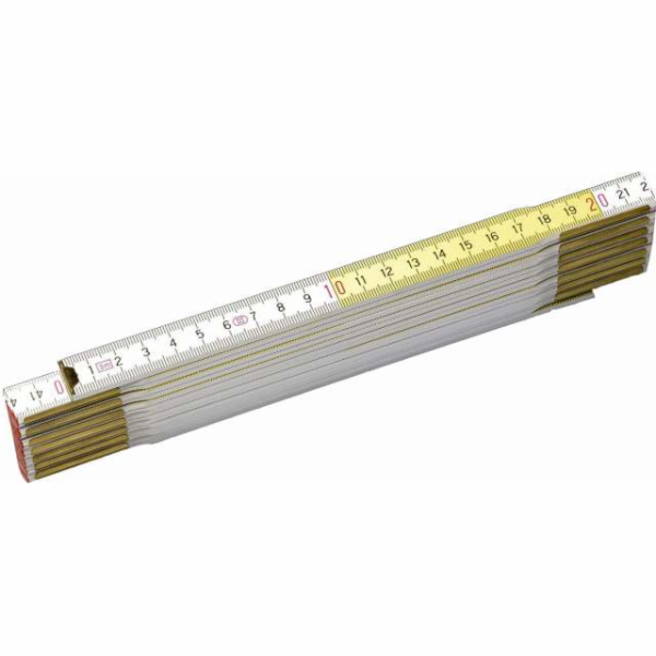 Stanley Dřevěný skládací metr bílý a žlutý 2m 17mm (35-458)
