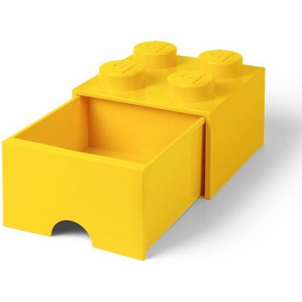 Room Copenhagen LEGO Brick Drawer 4 žlutá, úložný box