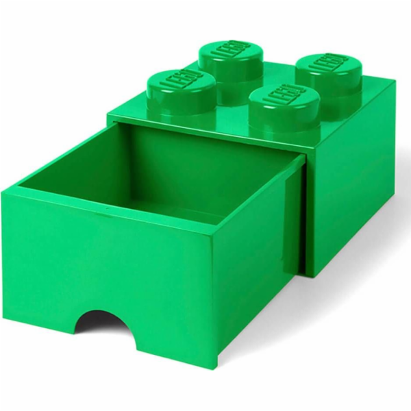 Pokoj Copenhagen LEGO Brick Drawer 4 zelená, úložný box