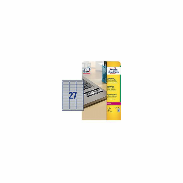 Avery Zweckform L6011-20 Velmi odolné etikety 63,5x29,6mm...