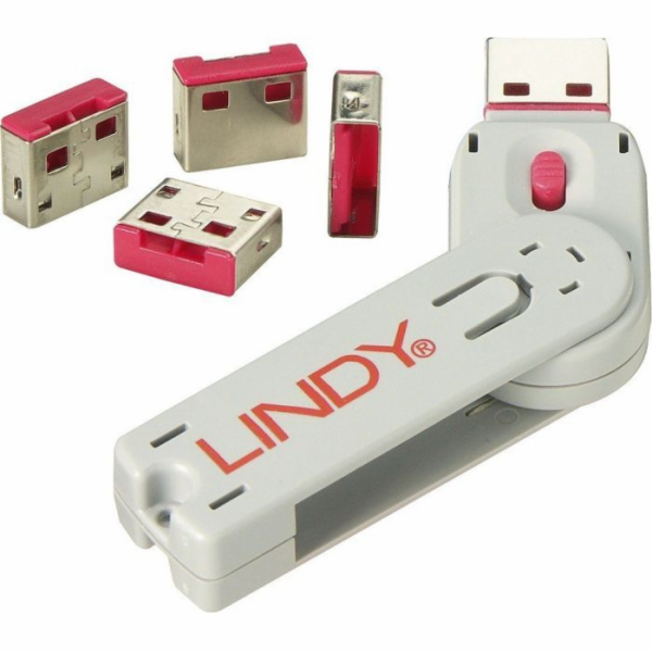 USB Port Schloss (4 Stück) mit Schlüssel, Diebstahlschutz