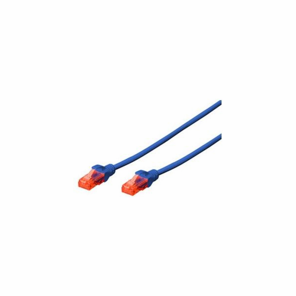 Digitus Ecoline Patch Cable, UTP, CAT 6e, AWG 26/7, modrý...