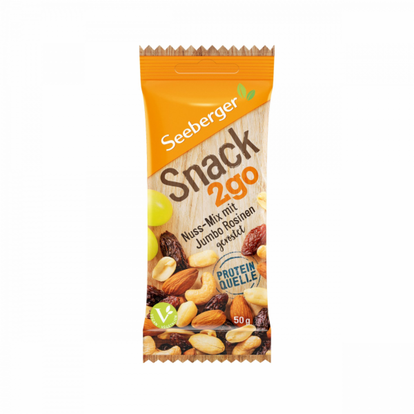 Seeberger Mix ořechů a rozinek Snack2go 50g