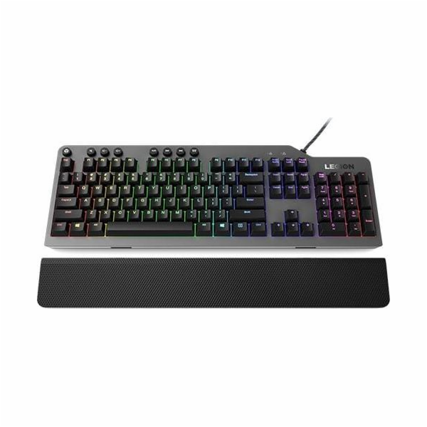 Lenovo Legion K500 RGB klávesnice USB US černo šedá
