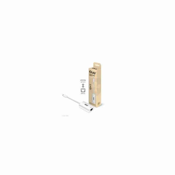 Club3D Adaptér aktivní USB 3.2 typ C na LAN (Gigabit Ethe...