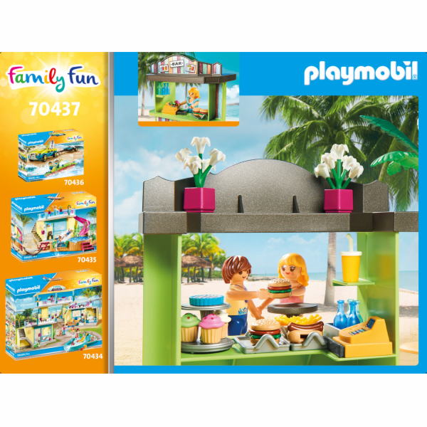 Plážový kiosek Playmobil, Prázdniny, 66 dílků