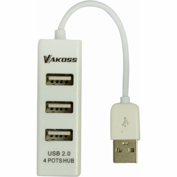 Vakoss TC-234UX interface hub USB 2.0 Black