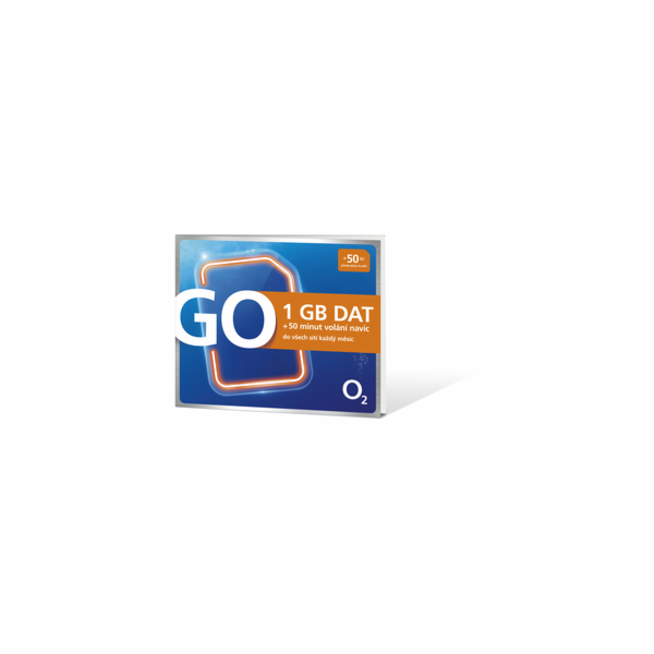 O2 Předplacená karta GO 1GB DAT