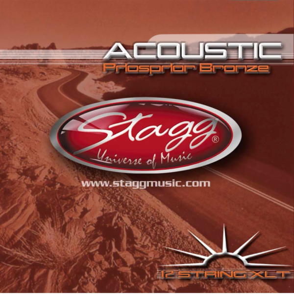 Stagg AC-12ST-PH, sada strun pro 12-ti strunnou kytaru, e...