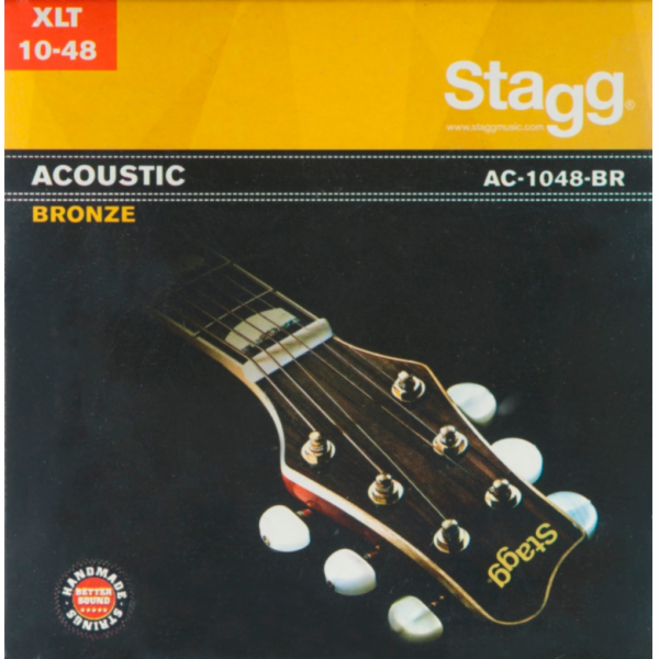 Stagg AC-1048-BR, sada strun pro akustickou kytaru, extra...