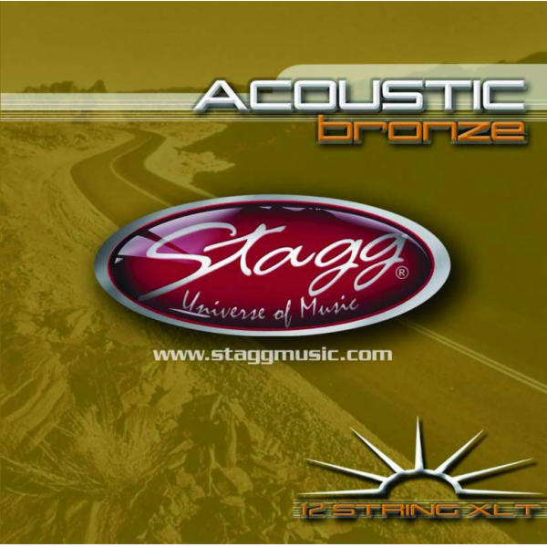 Stagg AC-12ST-BR, sada strun pro 12-ti strunnou kytaru, e...