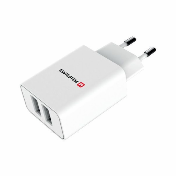 Swissten Síťový Adaptér Smart Ic 2X Usb 2,1A Power + Dato...