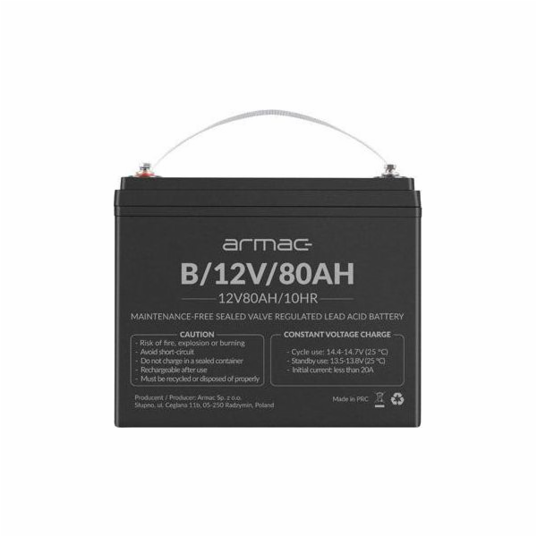 Armac náhradní baterie, 12V/80Ah