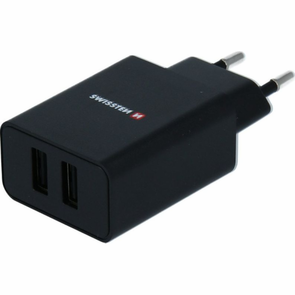 Swissten Síťový Adaptér Smart Ic 2X Usb 2,1A Power + Dato...