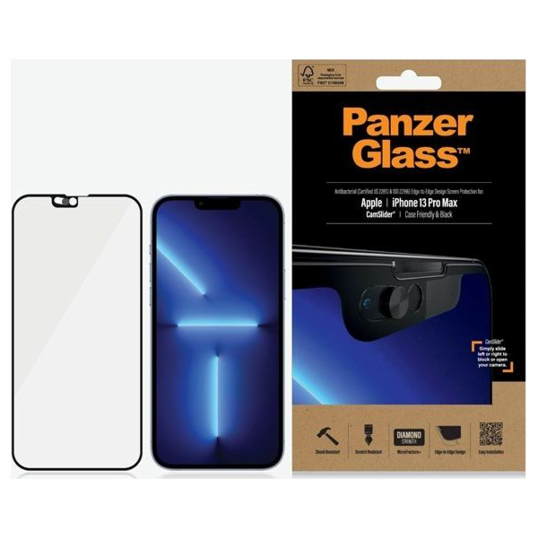 Tempered Glass E2E Cam Slider iPhone 13 Pro Max 6,7 palco...