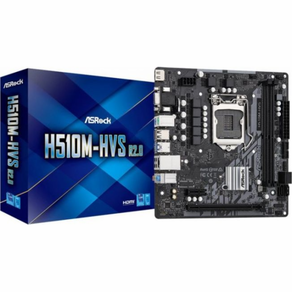 Základní deska ASRock Sc LGA1200 H510M-HVS R2.0, Intel H5...