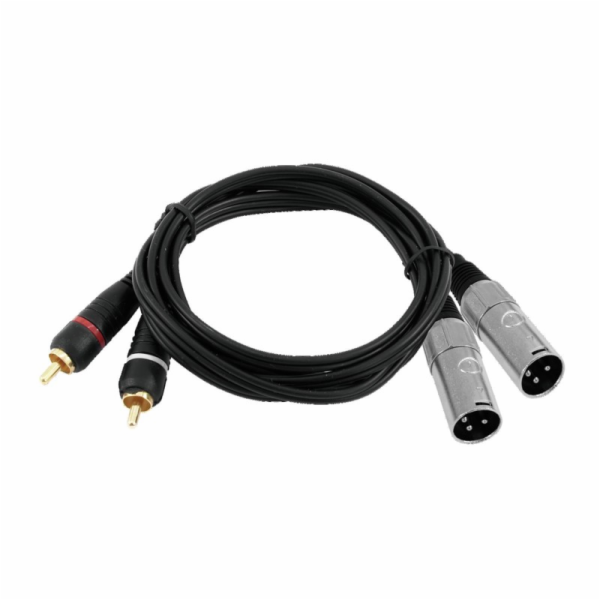 Kabel XC2-30 2x RCA - 2x XLR samec, 3 m